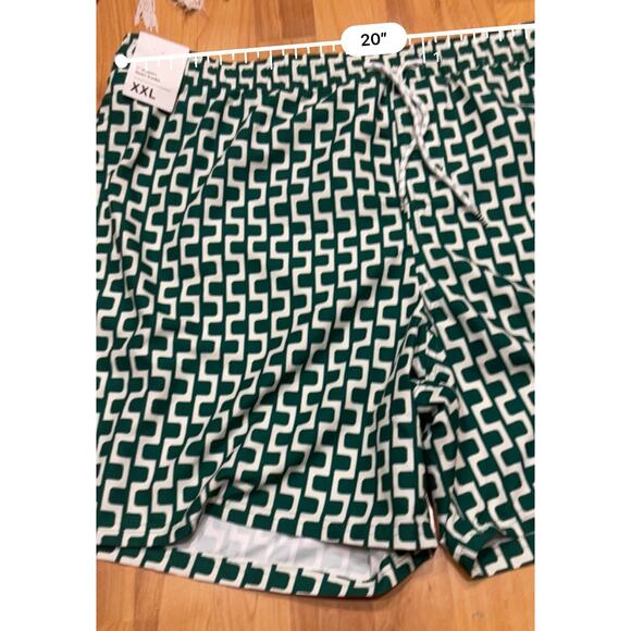 Original Use 7” Swim Trunks Geo Print Green Men’s XXL - Picture 6 of 7